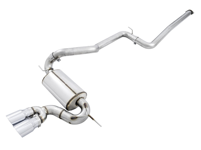 AWE Tuning Ford Focus ST Touring Edition Cat-back Exhaust - Non-Resonated - Chrome Silver Tips AWE Tuning Catback  AXOPROS