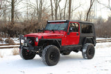 Fishbone Offroad 97-06 Jeep Wrangler TJ Steel Tube Fenders Front 3In Flare - Blk Textured Powdercoat Fishbone Offroad Fenders  AXOPROS