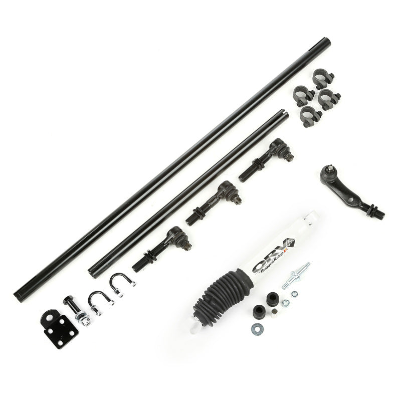 Rugged Ridge HD Steering Kit W/ Damper 84-06 Jeep XJ ZJ TJ Rugged Ridge Bushing Kits  AXOPROS