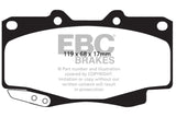 EBC 99-04 Toyota Tacoma 4WD 2.7 Greenstuff Front Brake Pads EBC Brake Pads - Performance  AXOPROS