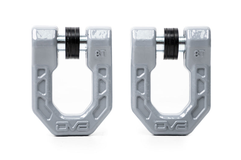 DV8 Offroad Elite Series D-Ring Shackles - Pair (Gray) DV8 Offroad Bumper Accessories  AXOPROS
