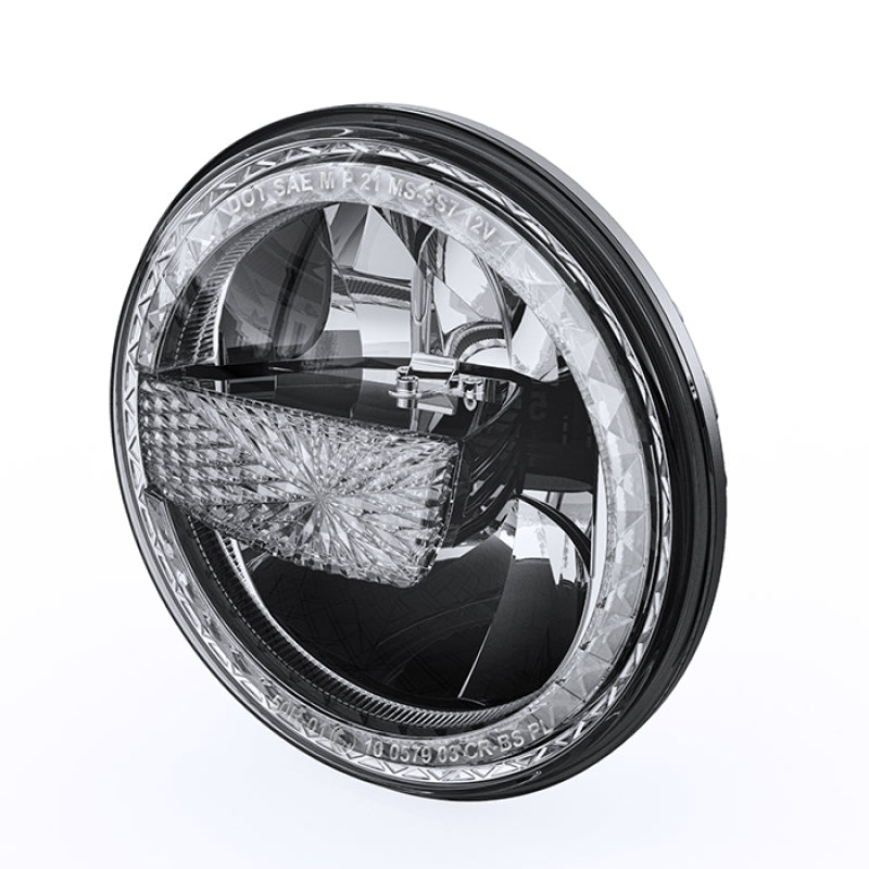 Raxiom 97-18 Jeep Wrangler TJ/JK 7-Inch LED Headlights w/ Halos- Black Housing (Clear Lens) Raxiom Headlights  AXOPROS