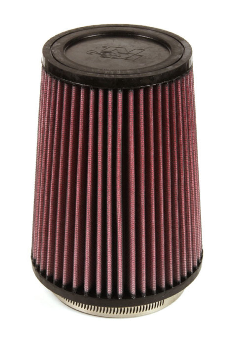 K&N Filter Universal Rubber Filter 4 inch Flange 5 3/8 inch Base 4 3/8 inch Top 7 inch Height K&N Engineering Air Filters - Universal Fit  AXOPROS