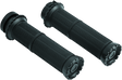 Kuryakyn Riot Grips Dual Cable Satin Black Kuryakyn Grips  AXOPROS
