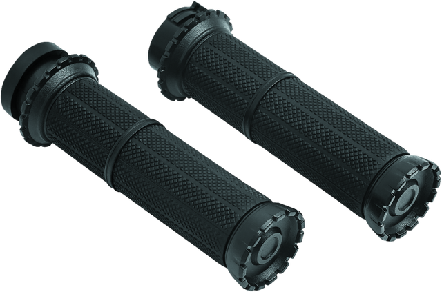 Kuryakyn Riot Grips Dual Cable Satin Black Kuryakyn Grips  AXOPROS