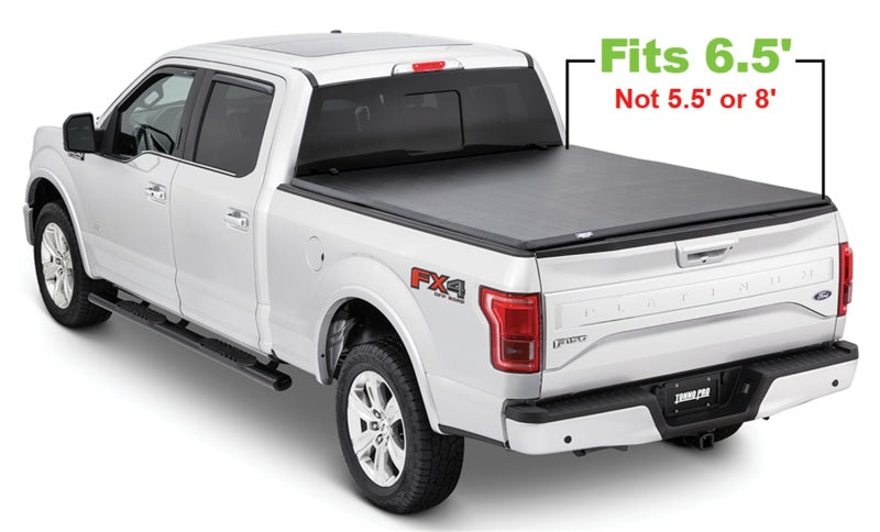 Tonno Pro 15-19 Ford F-150 6.5ft Styleside Tonno Fold Tri-Fold Tonneau Cover Tonno Pro Tonneau Covers - Soft Fold  AXOPROS
