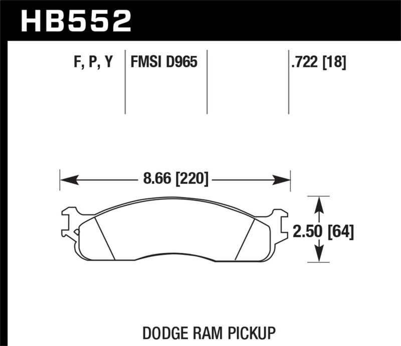 Hawk Super Duty Street Front Brake Pads Hawk Performance Brake Pads - Performance  AXOPROS