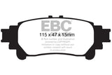 EBC 10+ Lexus RX350 3.5 (Japan) Greenstuff Rear Brake Pads EBC Brake Pads - Performance  AXOPROS