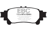 EBC 13+ Lexus GS350 3.5 RWD Ultimax2 Rear Brake Pads EBC Brake Pads - OE  AXOPROS