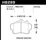 Hawk Porsche HPS Street Front Brake Pads Hawk Performance Brake Pads - Performance  AXOPROS