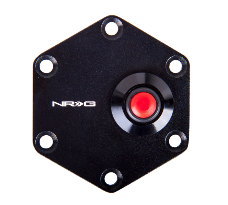 NRG Hexagnal Steering Wheel Ring w/Horn Button - Black NRG Steering Wheels  AXOPROS