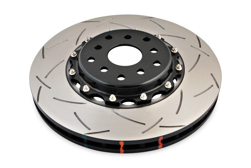 DBA 04-07 STi/2017 BRZ w/Perf. Pkg. 10 Hole Front Slotted 5000 Series 2/PC Rotor Assembled w/Blk Hat DBA Brake Rotors - 2 Piece  AXOPROS