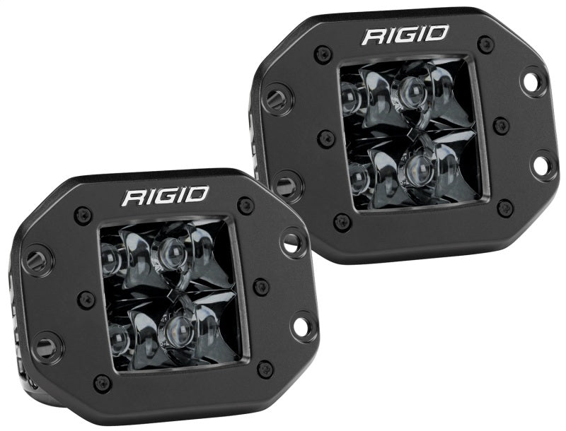 Rigid Industries D2 - Midnight Edition Flush Mount Spot Lights Rigid Industries Light Bars & Cubes  AXOPROS