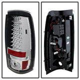 Spyder Chevy Silverado 1500/2500 03-06 (Does Not Fit Stepside)LED Tail Lights Chrm ALT-YD-CS03-LED-C SPYDER Tail Lights  AXOPROS