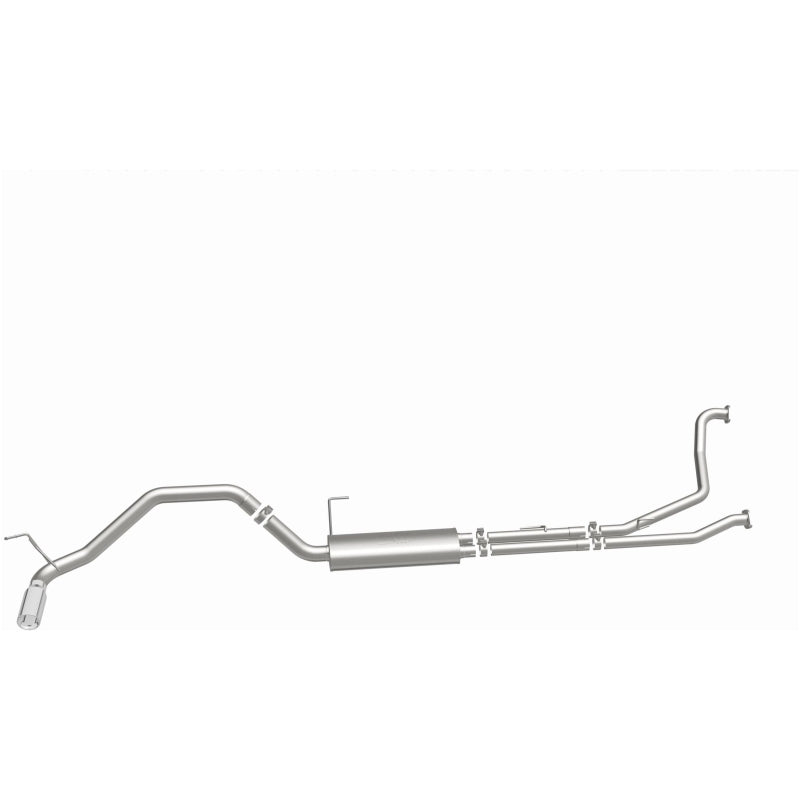 MagnaFlow CatBack 07-15 Nissan Titan V8 LGAS/LFLEX Single MF Polished Stainless Exhaust Magnaflow Catback  AXOPROS