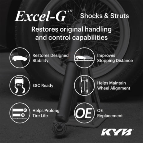 KYB 19-23 Kia Forte 2.0L Excel-G Shock Assembly - Rear KYB Shocks and Struts  AXOPROS