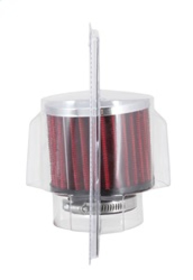 K&N 1.5in Flange ID x 3in OD x 2.5in H Chrome Finish Rubber Base Crankcase Vent Filter K&N Engineering Air Filters - Universal Fit  AXOPROS