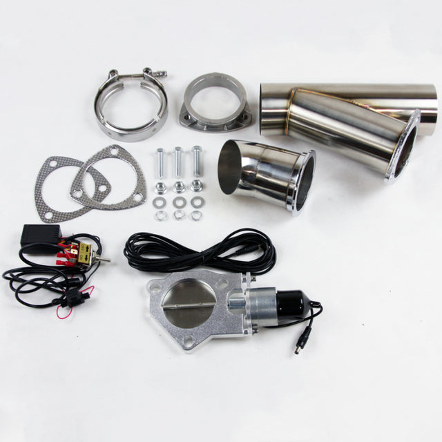 Granatelli 3.0in Stainless Steel Electronic Exhaust Cutout Granatelli Motor Sports Exhaust Cutouts  AXOPROS