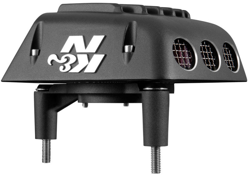 K&N Street Metal Intake System for 01-16 Harley Davidson Softail/Dyna - Shaker Black K&N Engineering Cold Air Intakes  AXOPROS