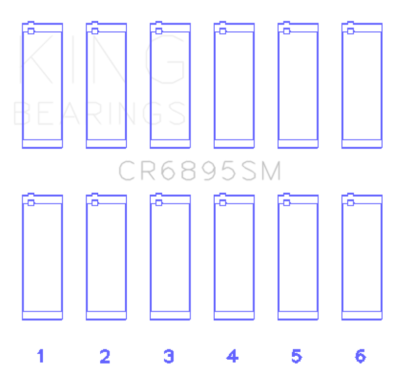 King Ford EcoBoost 3.5L/3.7L V6 (.781 Width) Performance Rod Bearing Set - Size STD King Engine Bearings Bearings  AXOPROS