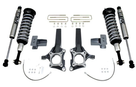MaxTrac 15-18 Ford F-150 2WD 7in/4in MaxPro Elite Spindle Lift Kit w/FOX Shocks Maxtrac Coilovers  AXOPROS