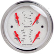 Autometer Arctic White 3-3/8in Quad Gauge 100 PSI/100-250 Deg F / 8-18V / 240-33 Ohm AutoMeter Gauges  AXOPROS