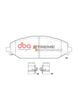 DBA 2022 Jeep Wagoneer XP Performance Front Brake Pads DBA Brake Pads - Performance  AXOPROS