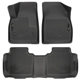 Husky Liners Weatherbeater 17-23 Cadillac XT5 / 17-23 GMC Acadia Front & 2nd Seat Floor Liners - Blk Husky Liners Floor Mats - Rubber  AXOPROS
