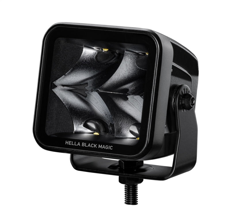 Hella Universal Black Magic 3.2in L.E.D. Cube Kit - Spot Beam Hella Fog Lights  AXOPROS