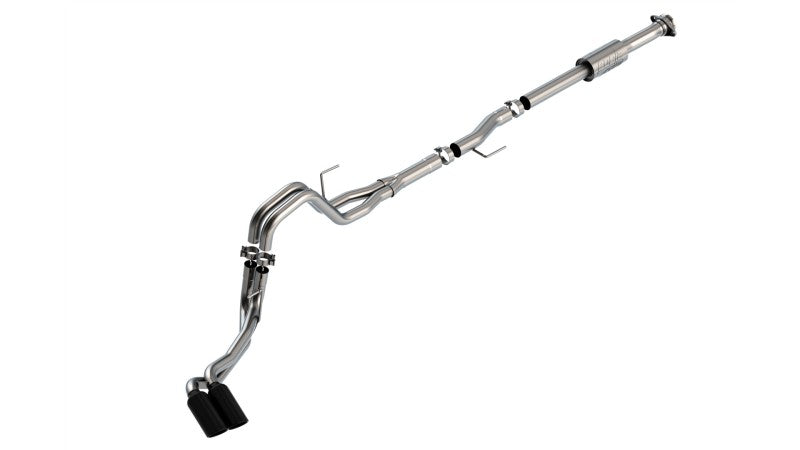 Borla F-150 2021 2.7L/3.5L 4dr CC SB EC STB Lari/King R/Plinum/LTD 3/2.25 DSE CB AK BLK CHR Tips Borla Catback  AXOPROS