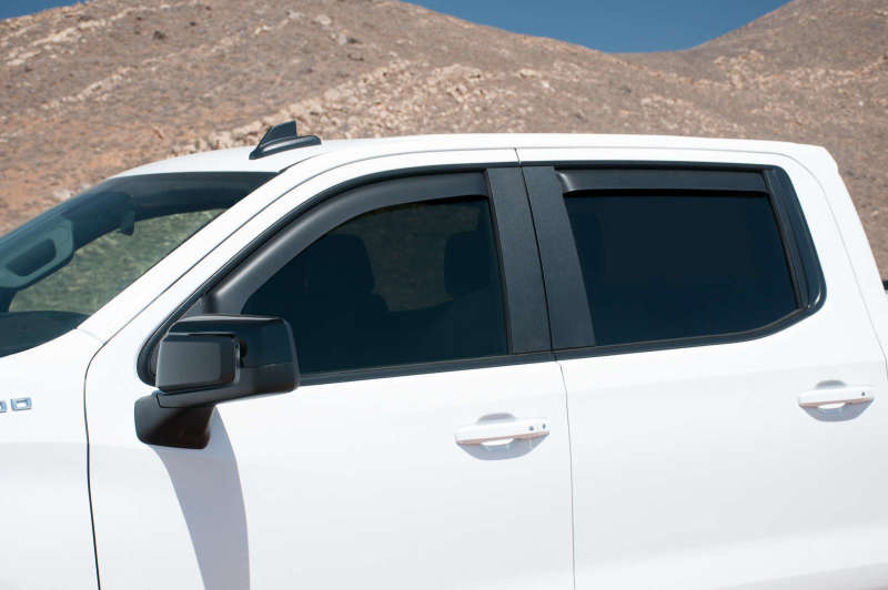 EGR 2019 Chevy 1500 Crew Cab In-Channel Window Visors - Matte EGR Wind Deflectors  AXOPROS