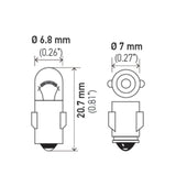 Hella Bulb 3899 24V 3W BA7s T2 Hella Bulbs  AXOPROS