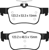 EBC 15+ Ford Edge 2.0 Turbo FWD Ultimax2 Rear Brake Pads EBC Brake Pads - OE  AXOPROS