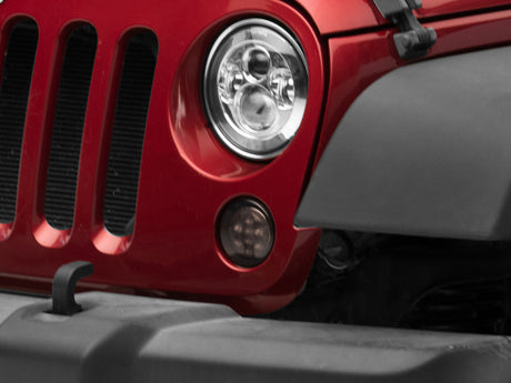 Raxiom Raxiom 07-18 Jeep Wrangler JK Axial Series LED Amber Turn Signals (Smoked) Sidemarkers & Indicators aftermarket performance part