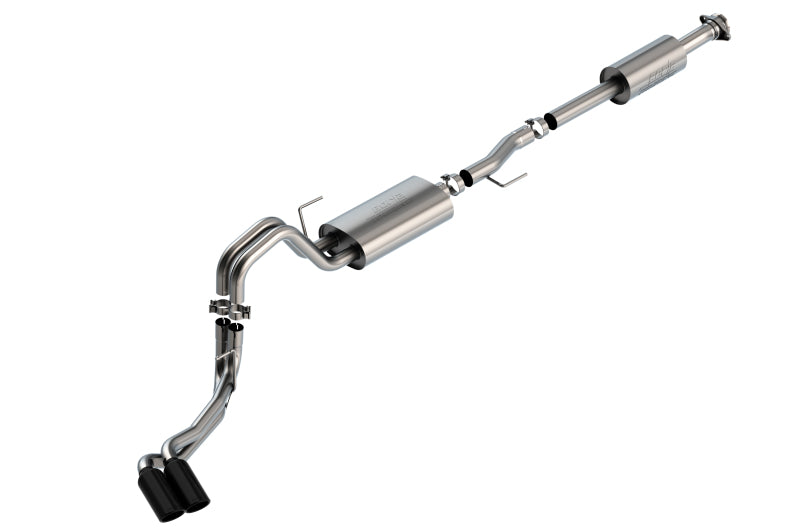 Borla F-150 2021 5.0L 4dr CC SB EC STB Lariat/KR/Pltnm/LTD 3/2.25 DSE Cat-Back Touring BLK CHR Tips Borla Catback  AXOPROS