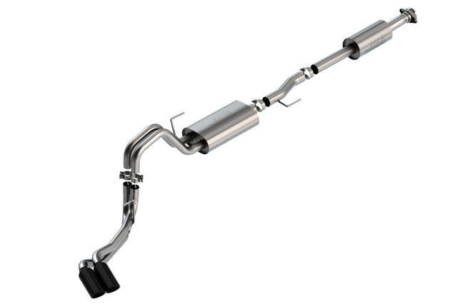 Borla F-150 2021 5.0L 4dr CC SB EC STB Lariat/KR/Pltnm/LTD 3/2.25 DSE Cat-Back Touring BLK CHR Tips Borla Catback  AXOPROS