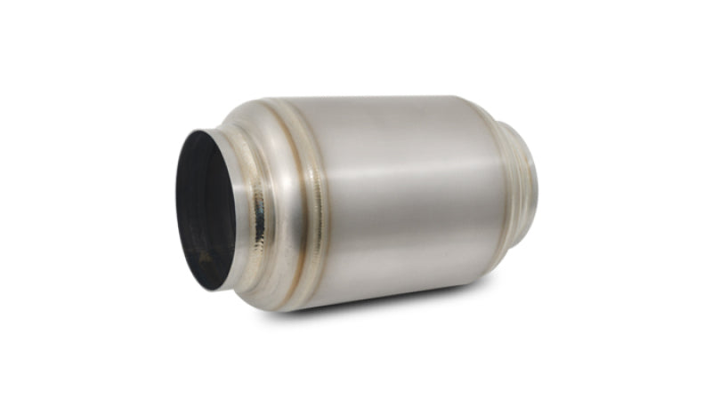 Vibrant Titanium Muffler w/Natural Tip 3.5in. Inlet / 3.5in. Outlet / 5.5in Dia Vibrant Muffler  AXOPROS