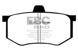 EBC 08-16 Mitsubishi Lancer Evo 10 2.0 Turbo (1 piece rotor) Ultimax2 Rear Brake Pads EBC Brake Pads - OE  AXOPROS