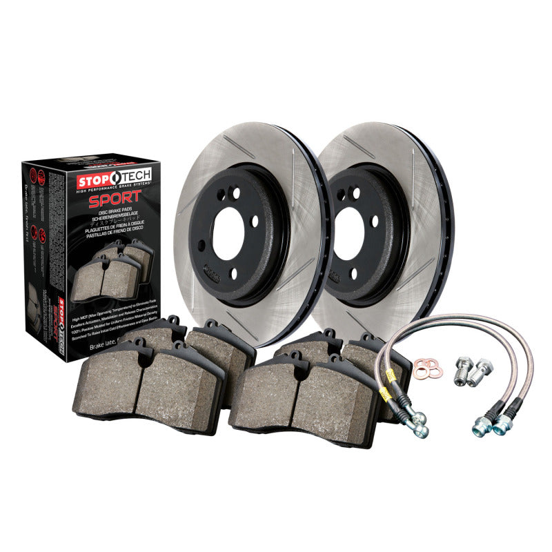 Sport Axle Pack, Slotted, Rear Stoptech Brake Rotors - Slotted  AXOPROS