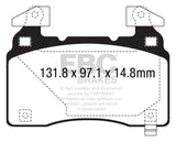 EBC 14+ Cadillac CTS Vsport 3.6 Twin Turbo Redstuff Front Brake Pads EBC Brake Pads - Performance  AXOPROS