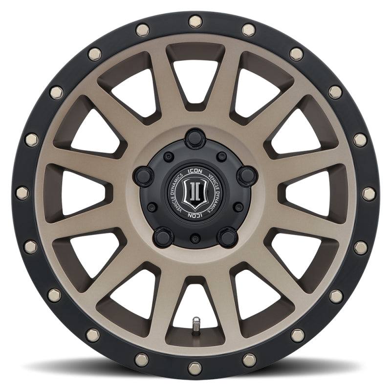 ICON Compression 17x8.5 5x150 25mm Offset 5.75in BS 110.1mm Bore Bronze Wheel ICON Wheels - Cast  AXOPROS