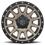 ICON Compression 17x8.5 5x150 25mm Offset 5.75in BS 110.1mm Bore Bronze Wheel ICON Wheels - Cast  AXOPROS