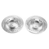 Power Stop 17-18 Honda Civic Si Rear Evolution Drilled & Slotted Rotors - Pair PowerStop Brake Rotors - Slot & Drilled  AXOPROS