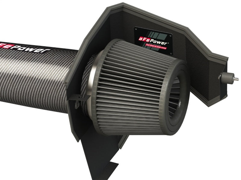 aFe POWER Magnum FORCE Carbon Fiber Stage 2 Track Series Pro Dry S CAIS - 11-18 Dodge Challenger V8 aFe Cold Air Intakes  AXOPROS