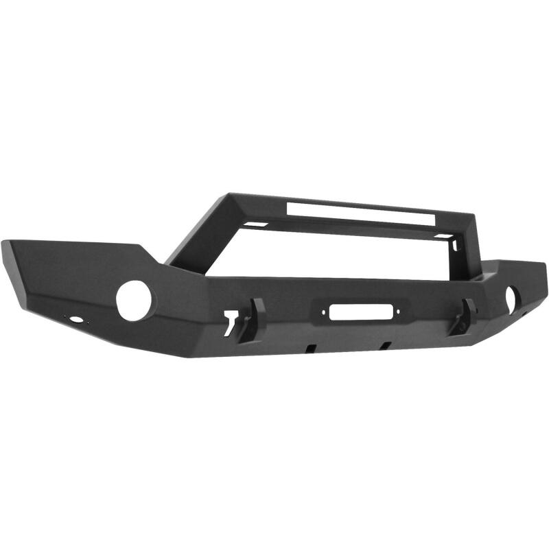 Westin 18-20 Jeep Wrangler WJ2 Full Width Front Bumper w/LED Light Bar Mount Textured Black Westin Bumpers - Steel  AXOPROS