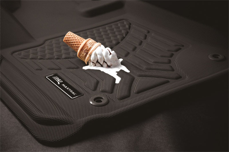 3D Maxpider 16-23 Mazda CX-9 7-Seat Maxtrac Black R1 R2 R3 3D MAXpider Floor Mats - Rubber  AXOPROS