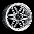 Weld Racing 20x10 Laguna 6 Drag 6x139.7 ET38 BS7.00 Gloss BLK MIL DIA 106.1 Weld Wheels - Cast  AXOPROS