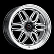 Weld Weld Racing 20x7 Laguna 6 Drag 6x139.7 ET13 BS4.50 Gloss BLK MIL DIA 106.1 Wheels - Cast aftermarket performance part