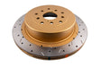 DBA 01-07 Subaru WRX/STI 10 Stud Hole Rear Drilled & Slotted 4000 Series Rotor DBA Brake Rotors - Slot & Drilled  AXOPROS