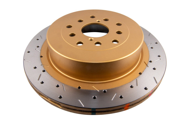 DBA 01-07 Subaru WRX/STI 10 Stud Hole Rear Drilled & Slotted 4000 Series Rotor DBA Brake Rotors - Slot & Drilled  AXOPROS